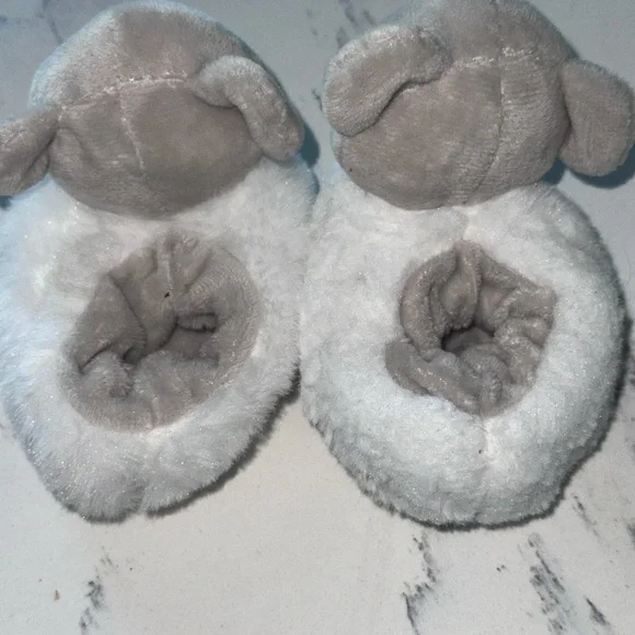 Doudou Et Campagnie Paris Koala Baby Booties Slippers Soft Fur Crib Shoes 0-6mo - Picture 5 of 9
